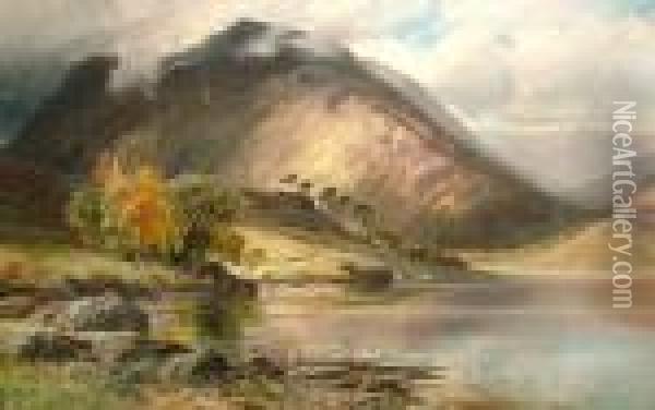 Buttermere Oil Painting - Clarence Roe