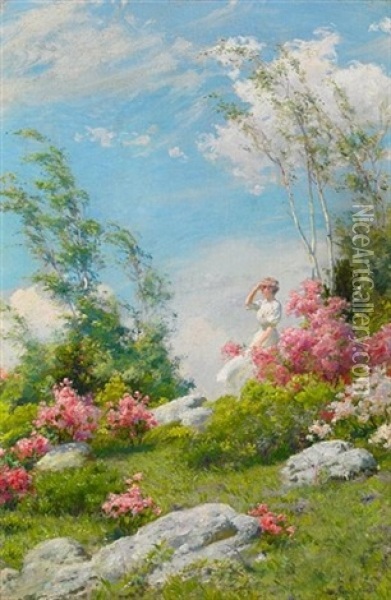May Morning Oil Painting - Charles Courtney Curran