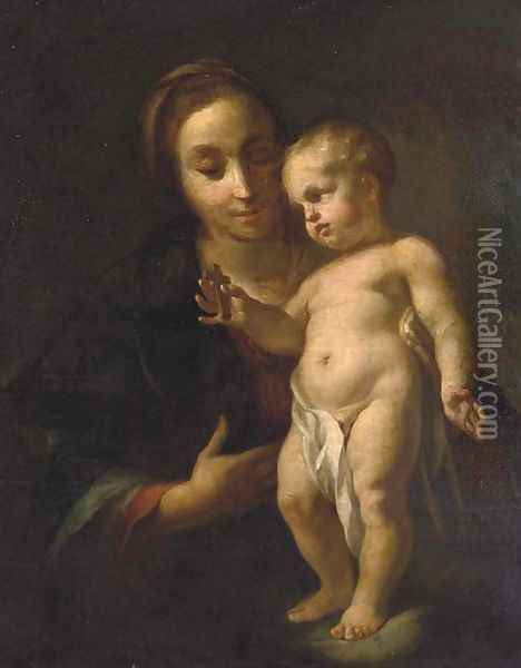 The Madonna and Child Oil Painting - Antonio Balestra
