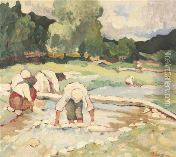 La Nalbit (pe Valea Almasului) Oil Painting - Aurel Baesu