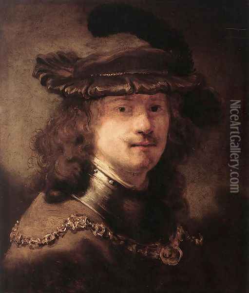 Portrait of Rembrandt 1633-34 Oil Painting - Govert Teunisz. Flinck