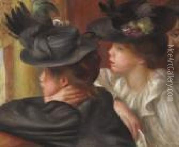 Au Theatre, La Loge Oil Painting - Pierre Auguste Renoir