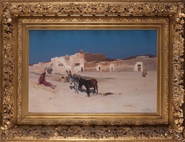 Paisaje De Bou Saada, 1888 Oil Painting - Armand Point