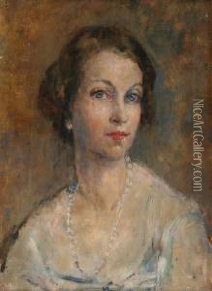 Mrs Mcevoy Oil Painting - Ambrose McEvoy