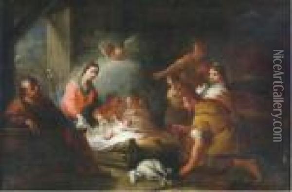 The Adoration Of The Shepherds Oil Painting - Bartolome Esteban Murillo