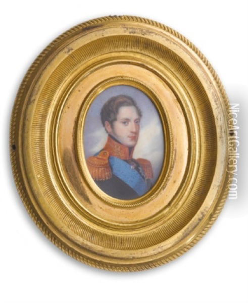 Portrait Of Emperor Nicholas I Oil Painting - Vasili Andreevich Tropinin