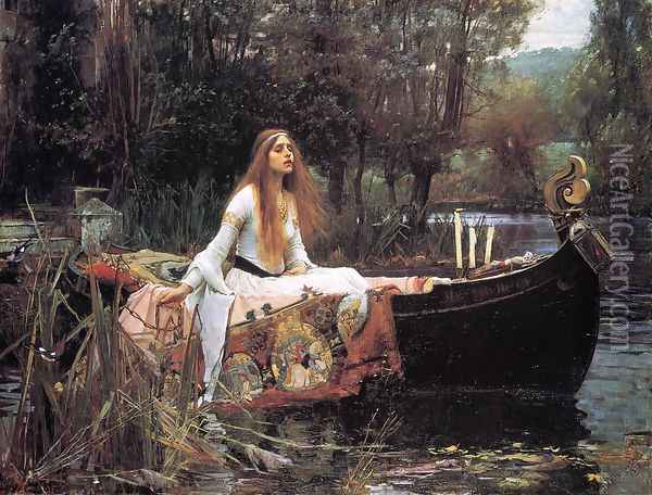 The Lady of Shallot Oil Painting - John William Waterhouse