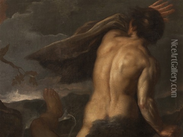 Cain And Abel Oil Painting - Bernardino Mei