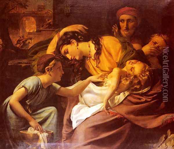 Le Massacre Des Innocents (The Massacre of the Innocents) Oil Painting - Francois-Joseph Navez