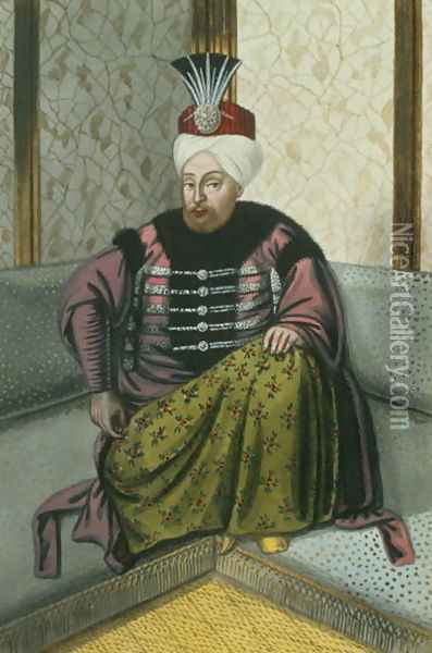 Mahomet (Mehmed) IV (1642-93) Sultan 1648-87, from A Series of Portraits of the Emperors of Turkey, 1808 Oil Painting - John Young