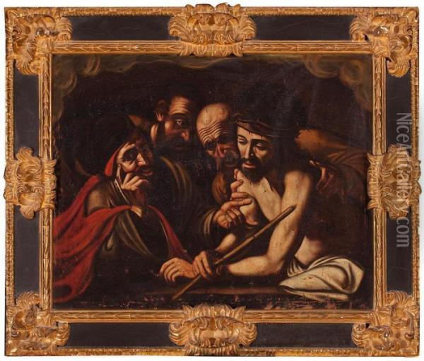 Los Improperios De Cristo Oil Painting - Michelangelo Merisi Da Caravaggio