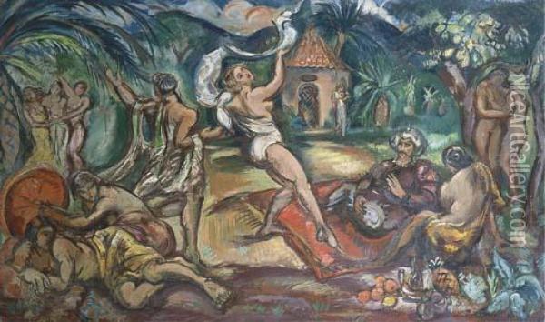 La Danse Devant L'emir Oil Painting - Emile-Othon Friesz
