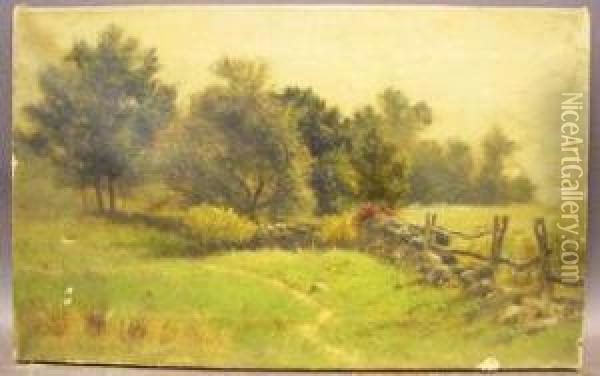 Pastoral Landscape Oil Painting - Albert B. Insley