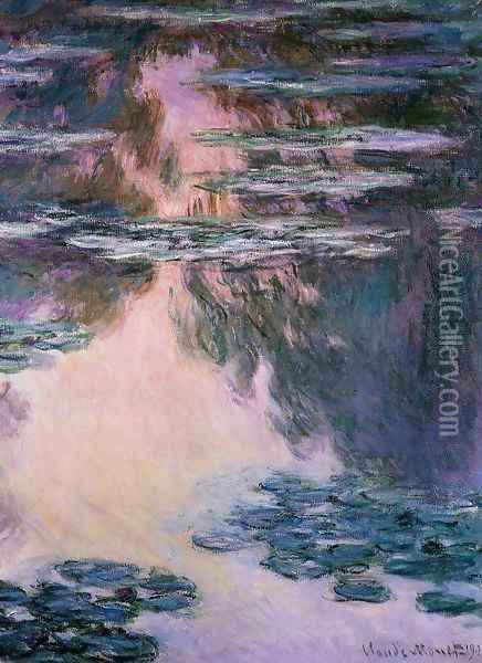 Water-Lilies7 1907 Oil Painting - Claude Oscar Monet