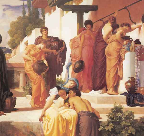 Captive Andromache [detail: right] Oil Painting - Lord Frederick Leighton