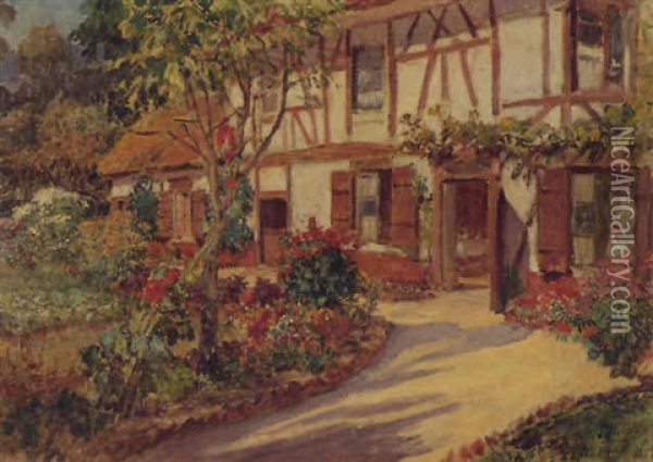 Facade Et Jardin Oil Painting - Frederick Arthur Bridgman