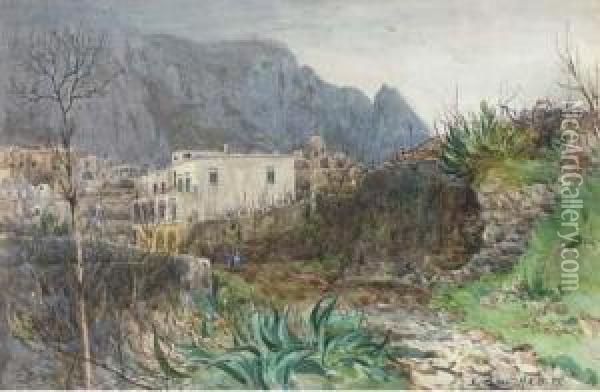 In Capri Oil Painting - Alexander Kellock Brown