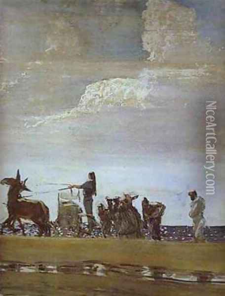 Odysseus And Nausicaa Detail 1910 Oil Painting - Valentin Aleksandrovich Serov