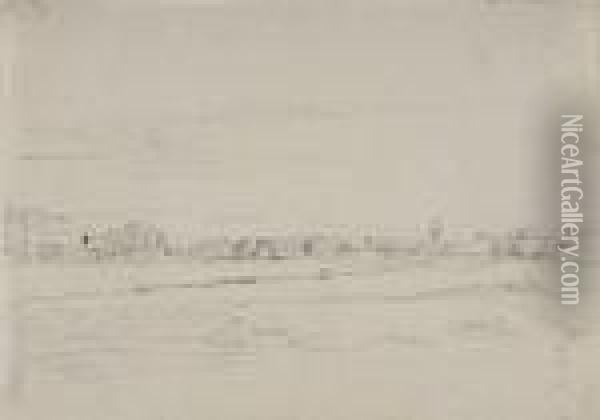 Oberbayerische Landschaft. 1846 Oil Painting - Wilhelm Alexander W. Von Kobell