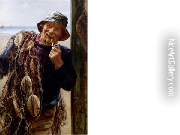 The Fisherman Oil Painting - Frederick Morgan