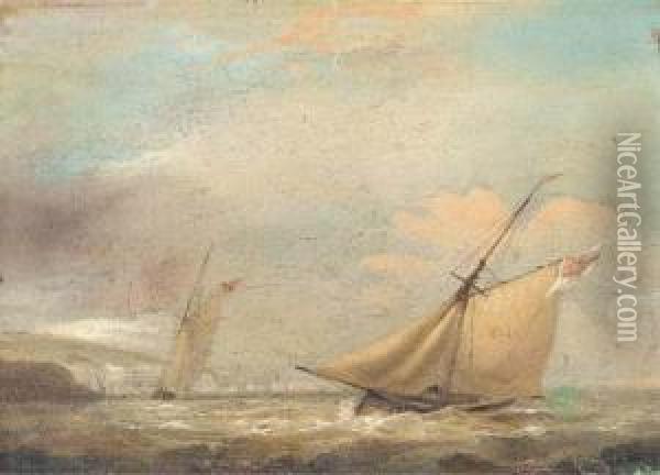 Sailing Off Of Dover Oil Painting - Condy, Nicholas Matthews