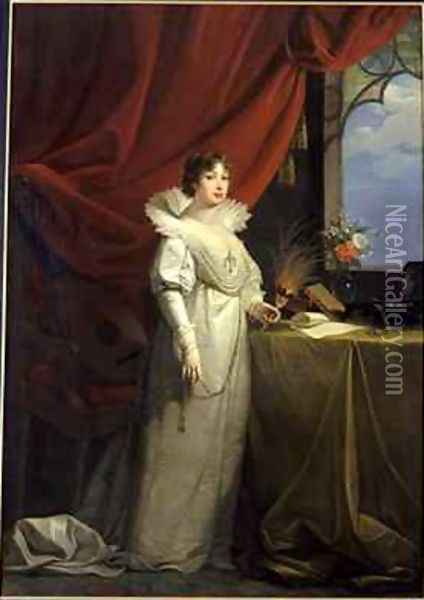 Caroline Amalie Duchess of Sachsen Gotha Altenburg Oil Painting - Giuseppe or Josef Grassi