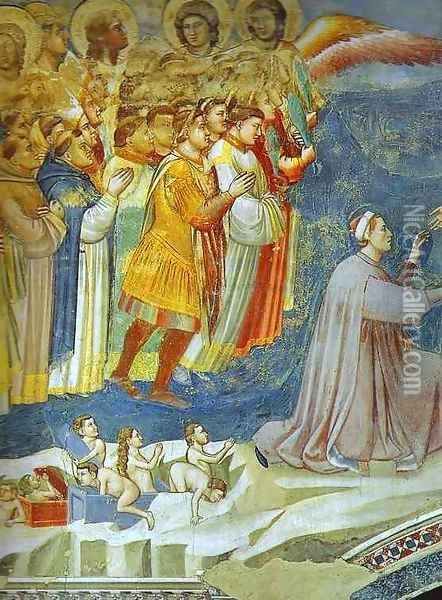 The Last Judgement Detail 5 1304-1306 Oil Painting - Giotto Di Bondone