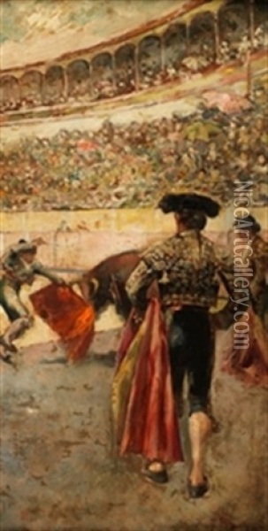 Corrida Oil Painting - Jose Denis Belgrano