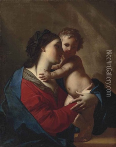 The Madonna And Child Oil Painting - Elisabetta Sirani