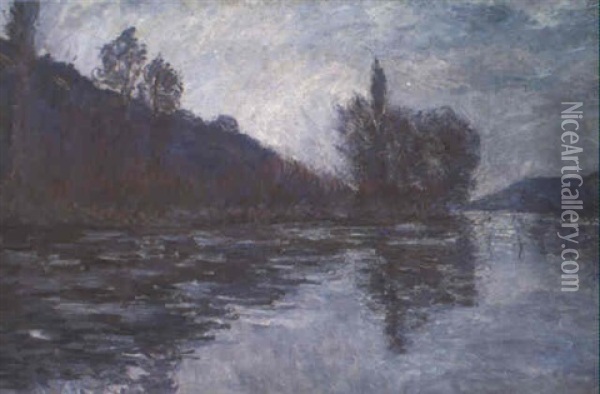 La Seine Pres De Giverny Oil Painting - Claude Monet
