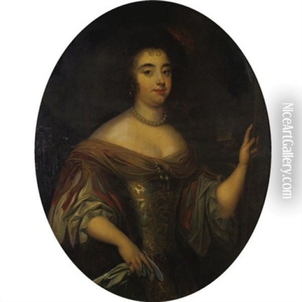 Portrait Of A Lady Oil Painting - Ferdinand Elle