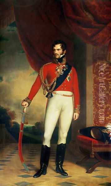 The Prince of Orange, later King William II of the Netherlands 1792-1849 Oil Painting - Nicholas Pieneman