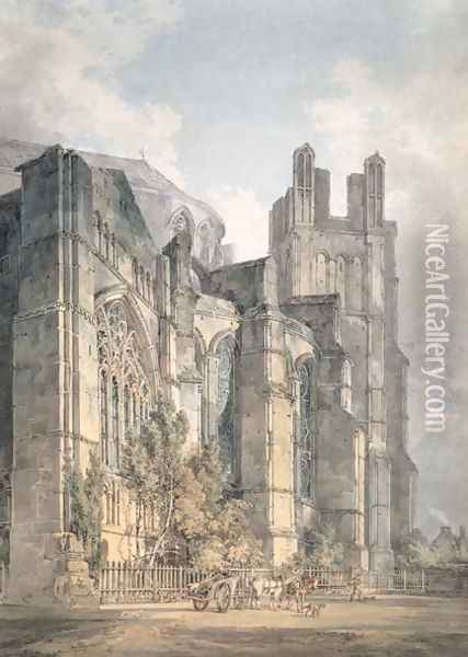 St Anselms Chapel, Canterbury Cathedral Oil Painting - Joseph Mallord William Turner