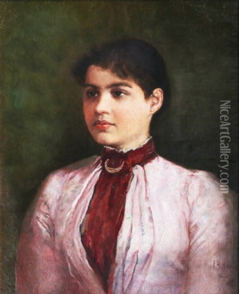 Portrait Of Nelly Boustead Oil Painting - Felix Resurreccion Hidalgo