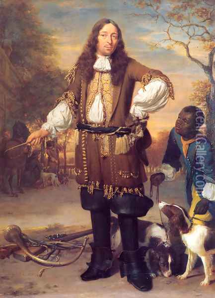 Portrait of Johan de la Faille Oil Painting - Johannes Verkolje