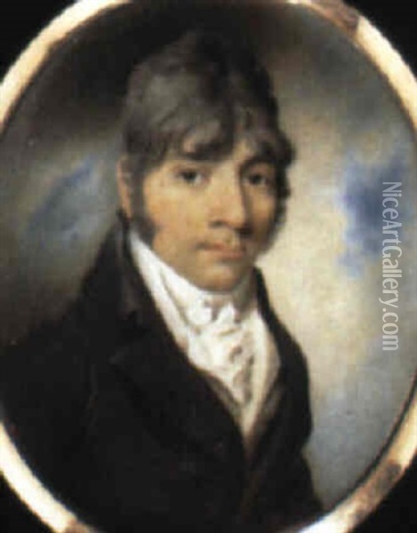 A Gentleman Oil Painting - George Chinnery