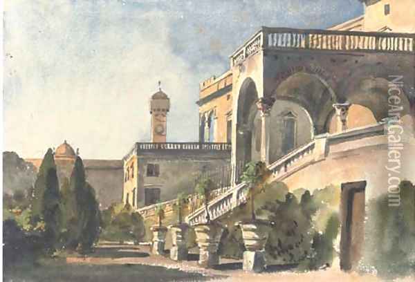 The Villa Doria, Genoa Oil Painting - Harriet Cheney