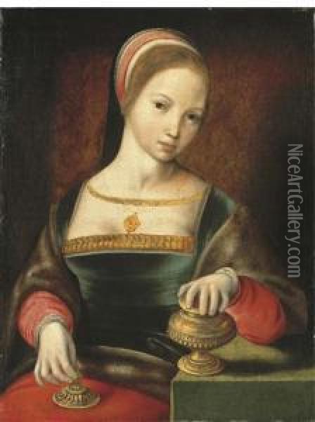 The Magdalen Oil Painting - Master Of The Half-Length Figures