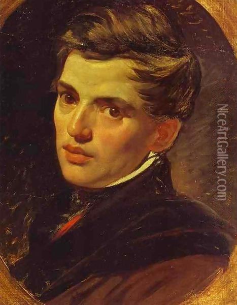Portrait of Alexander Bruloff Oil Painting - Jules-Elie Delaunay