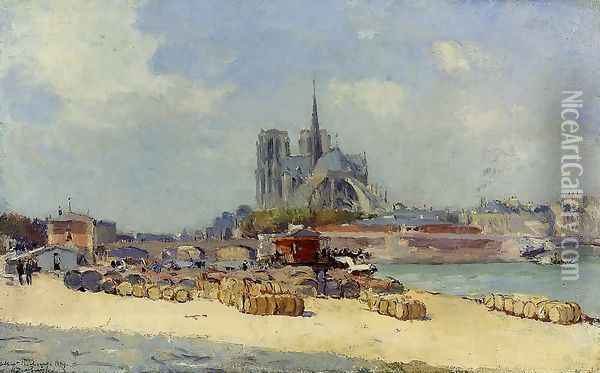 Notre Dame de Paris Oil Painting - Albert Lebourg