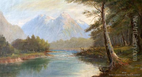 Greenstone Valley Oil Painting - Charles Blomfield