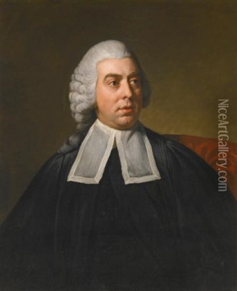 Portrait Of John Lee (1733-1793), Attorney-general, Wearing Legal Robes Oil Painting - Nathaniel Dance Holland (Sir)