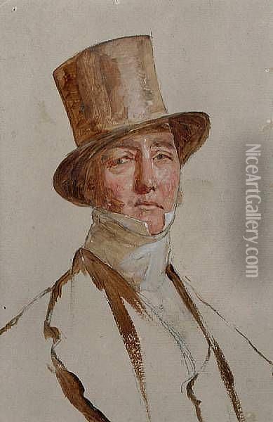 Viscount Valentia Oil Painting - Charles Lees