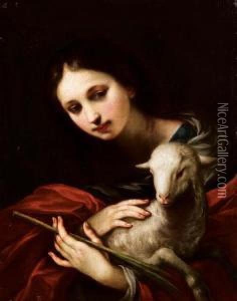 Sant'agnese Oil Painting - Baldassarre Franceschini