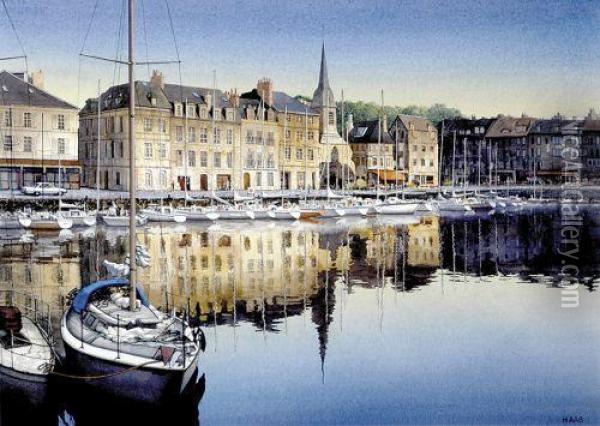 Honfleur France Oil Painting - Edwin Hayes