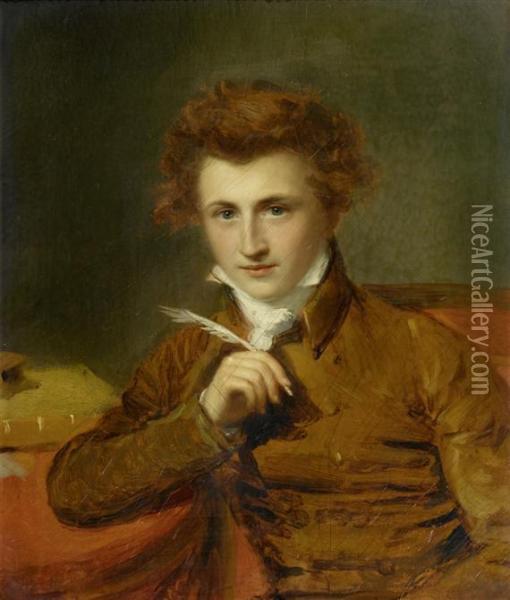 Portrait Of M. Duval Oil Painting - Firmin Massot