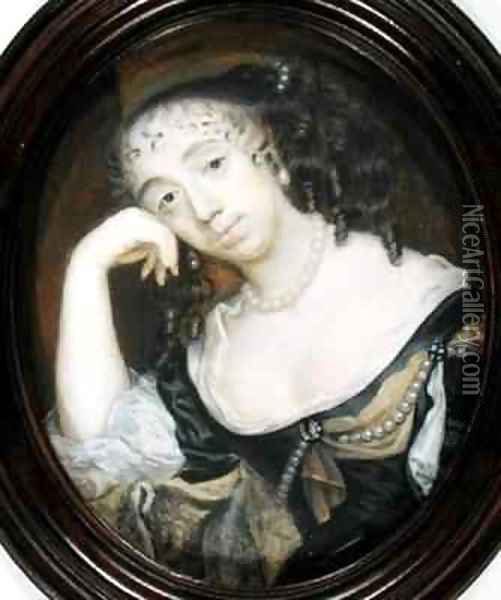 Elizabeth Dormer Countess of Carnarvon Oil Painting - Richard (Dwarf Gibson) Gibson