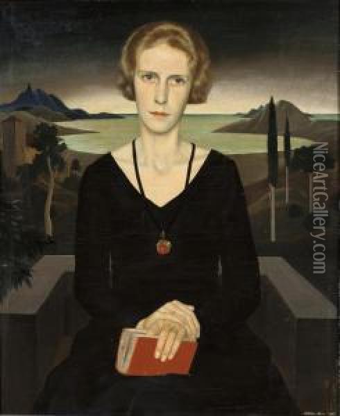 A Portrait Of Marianne Reyl Oil Painting - Herbert Reyl-Hanisch