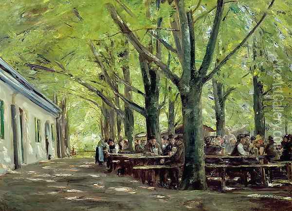 A Country Brasserie, Brannenburg, Bavaria, 1894 Oil Painting - Max Liebermann
