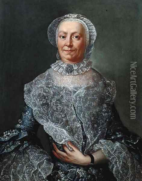 Portrait of an elderly woman Oil Painting - Alessandro Longhi